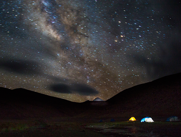 Night photography at Ladakh